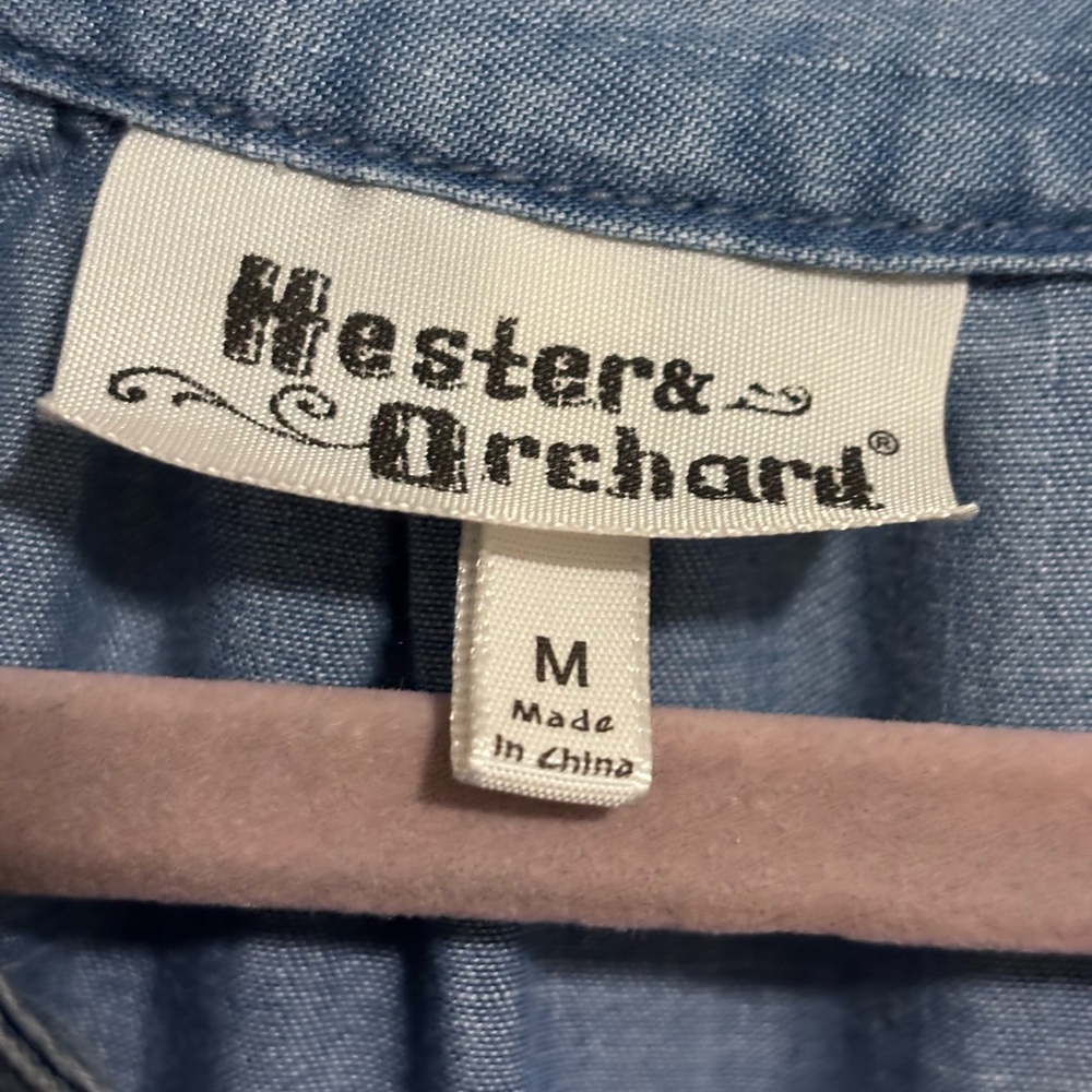 Hester & Orchard women’s denim 3/4 button up - Picture 5 of 5